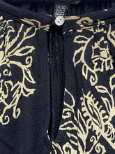 Load image into Gallery viewer, Lucky Brand Shirt Womens 1X Black Boho Floral Hippie Peasant Keyhole Blouse Plus