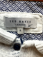 Load image into Gallery viewer, Ted Baker London Shirt Adult 4 Large Gray Cuffs Contrast Casual Polo Mens