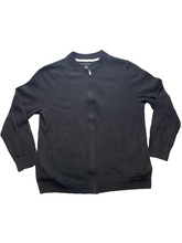 Load image into Gallery viewer, Mark Law Sweater Adult Extra Large Black Fine Merino Wool Zip Up Outerwear Mens