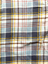 Load image into Gallery viewer, Pendleton Shirt Adult Large Gray Gold Plaid Woolen Mills Button Up Casual Mens