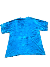 Load image into Gallery viewer, Peace Sign Shirt Adult Extra Large Blue Tie Dye Gatlinburg Streetwear Skater Men
