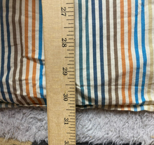 Load image into Gallery viewer, Alan Flusser Shirt Adult 2XL Beige Striped Embroidered Logo Pocket Casual Mens