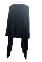 Load image into Gallery viewer, J Jill Sweater Womens Extra Large Black Open Front Cardigan Oversized Waterfall