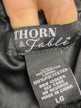 Load image into Gallery viewer, Hot Topic Thorn & Fable Dress Womens Large Black Sheath Boho Rayon Pockets Lady