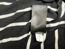 Load image into Gallery viewer, Chico's Zenergy Shirt Womens 2 Black White Striped Tunic Blouse Normcore Spandex