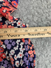 Load image into Gallery viewer, Juicy Couture Shirt Womens Medium Colorful AOP Flower Ruffle Trim Blouse Boho