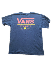 Load image into Gallery viewer, VANS Shirt Adult Large Navy Blue Mens Classic Fit Atlanta Skateboarding Mens