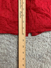 Load image into Gallery viewer, Sundance Shirt Womens Medium Red Swiss Dot Lace Trim Button Up Blouse Boho Lady