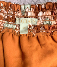 Load image into Gallery viewer, Ryegrass Skirt Womens 3X Brown AOP Flower Layered Smoked Boho Peasant Plus Lady