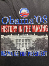 Load image into Gallery viewer, Barack Obama Shirt Adult Large Black History In The Making Change 2 Sided Mens