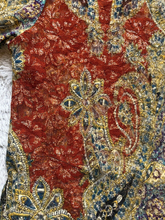 Load image into Gallery viewer, Chicos Jacket Womens 3 Large Lace Black Gold Hippie Peasant Boho Plus Ladies