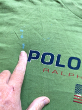 Load image into Gallery viewer, POLO Ralph Lauren Shirt Adult Large Avocado Green Spell Out Streetwear USA Mens