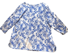 Load image into Gallery viewer, J Jill Shirt Womens 2X AOP Pineapple Tropical Flowy Boho Blouse Peasant Plus