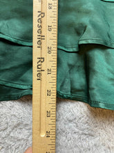Load image into Gallery viewer, Lulus Dress Womens Small Green Satin Ruffle Cocktail Short Bodycon Spandex NWT