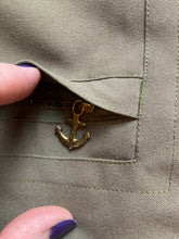 Load image into Gallery viewer, Vintage Capable Jacket Adult Medium Army Green Fade Full Zip Bomber Coat Mens