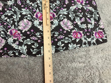 Load image into Gallery viewer, Lane Bryant Shirt Womens 22 Black Purple AOP Flower Boho Blouse Tunic Plus Lady