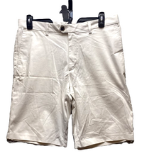 Load image into Gallery viewer, Banana Republic Shorts Adult 34x11 Ivory Flat Front Emerson Chino Spandex Mens