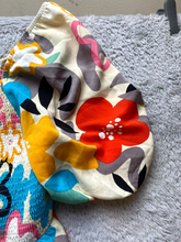 Load image into Gallery viewer, Oddi Dress Womens 1XL Rainbow Smocked Fit Flare Boho Artsy Flower Puff Sleeve