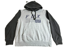 Load image into Gallery viewer, FOX Sweatshirt Adult Medium Gray Black Hoodie Sweater Racing Fleece Pullover Men