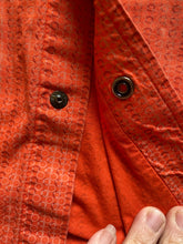 Load image into Gallery viewer, Panhandle Shirt Adult Large Coral Western Style Pearl Snaps Cuffs Contrast Mens