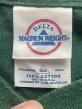 Load image into Gallery viewer, VTG Lenny & Joe’s Fish Tale Shirt Adult 2XL Forest Green Feeding Frenzy Y2K Mens