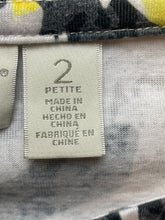 Load image into Gallery viewer, Zenergy by Chicos Shirt Womens 2 (Large) Boxy Artsy AOP Flower Boho Peasant Lady