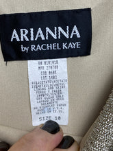Load image into Gallery viewer, VTG Arianna by Rachel Kaye Dress Womens 10 Gold Champagne Evening Gown Party
