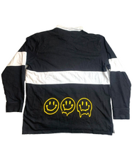 Load image into Gallery viewer, Cornerstore Bodega Shirt Adult Extra Large Black White Rugby Drip Polo Mens