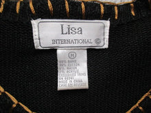 Load image into Gallery viewer, VTG Lisa International Sweater Womens Medium Safari Animal Cardigan Rayon Ladies