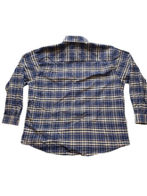 Load image into Gallery viewer, Munsingwear Shirt Adult Extra Large Blue Button Up Plaid Casual Collared Mens