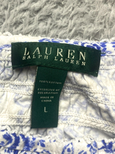 Load image into Gallery viewer, Lauren Ralph Lauren Shirt Womens Large Blue AOP Paisley Floral Tank Blouse Lady