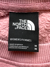 Load image into Gallery viewer, The North Face Sweatshirt Womens Medium Pink Fleece Embroidered Logo Oversized