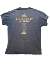 Load image into Gallery viewer, Muck Fest Shirt Adult Large Black Fade I Mucked It Duck Mud Run Festival Mens