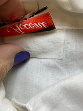 Load image into Gallery viewer, Vintage Accent Shirt Womens Extra Large White Button Up Linen Blend Collared USA