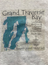 Load image into Gallery viewer, VTG Grand Traverse Bay Sweatshirt Adult Extra Large Grandpacore Nautical Map Men