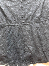 Load image into Gallery viewer, Torrid Shirt Womens 3 3X Black Lace Peplum Boho Lined Babydoll Blouse Plus Lady