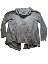 Load image into Gallery viewer, Pure J Jill Sweater Womens Large Gray Oversized Waterfall Open Front Cardigan