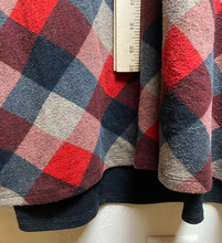 Load image into Gallery viewer, Haani Dress Womens 3X Plus Black Red Gray Plaid Lagenlook Cardigan Rayon Spandex