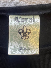 Load image into Gallery viewer, Vocal Sweater Women Large Black Zipper Eyelet Riveted Rayon Steampunk NWOT