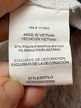 Load image into Gallery viewer, Meraki Shirt Womens XL Black White AOP Kitty Cat Spandex Stretch Keyhole Blouse