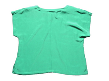 Load image into Gallery viewer, VTG CEST CA! Shirt Womens Large Solid Plain Short Sleeve Casual Blouse Ladies