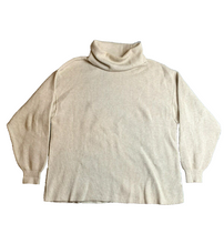 Load image into Gallery viewer, Free People Sweater Womens Medium Beige Turtleneck Oversized Pullover Ladies