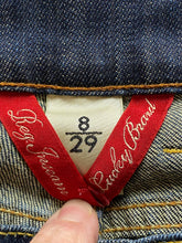 Load image into Gallery viewer, Lucky Brand Jeans Womens 8/29 (34x31) Blue Ringspun Dungarees Flare Denim Ladies