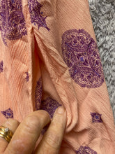 Load image into Gallery viewer, Free People Dress Womens Small Peach Swing Tunic Hippie Peasant Lagenlook Rayon