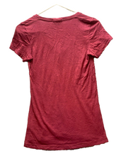 Load image into Gallery viewer, Marine Layer Shirt Womens Extra Small Burgundy V-Neck Solid Pullover Casual Lady