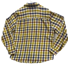 Load image into Gallery viewer, Marmot Shirt Adult Medium Yellow Button Up Flannel Plaid Casual Pocket Mens