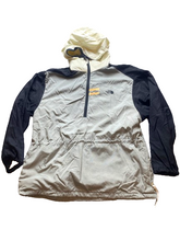 Load image into Gallery viewer, VTG The North Face Jacket Adult Large Gray Black Hoodie Windbreaker Gorpcore Men