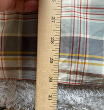 Load image into Gallery viewer, Pendleton Shirt Adult Large Gray Gold Plaid Woolen Mills Button Up Casual Mens