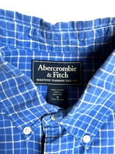 Load image into Gallery viewer, Abercrombie & Fitch Shirt Adult Small Blue Grid Checkered Button Up Casual Mens