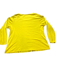 Load image into Gallery viewer, J Jill Shirt Womens 2X Golden Yellow Scoop Neck Pima Classic Pullover Plus Lady